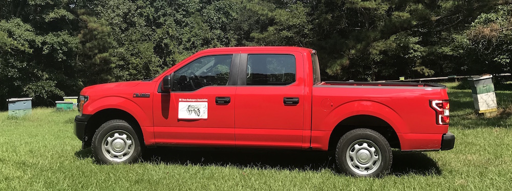 Truck purchased by NCSBA for NCSU Apiculture Program